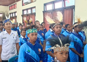 Dukung Generasi Cerdas, Polres Boven Digoel Hadiri Pembukaan Lomba Duta Baca