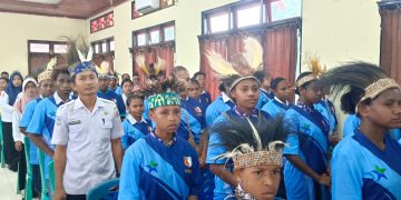 Dukung Generasi Cerdas, Polres Boven Digoel Hadiri Pembukaan Lomba Duta Baca