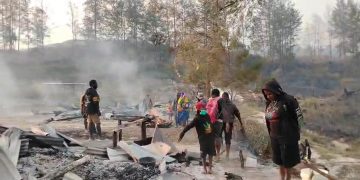 Kebakaran Lahan di Puncak Hanguskan Rumah dan Honai, RSUD Ilaga Nyaris Terbakar