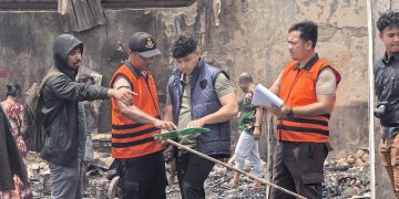 Olah TKP Kebakaran Dok V Bawah, Tujuh Saksi Diperiksa