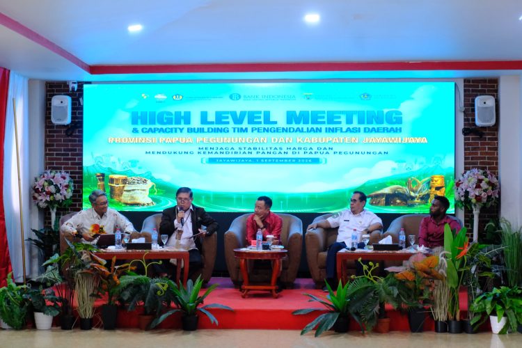 High Level Meeting (HLM) dan Capacity Building Tim Pengendalian Inflasi Daerah (TPID) di Grand Baliem Hotel, Wamena. (Foto: Istimewa)