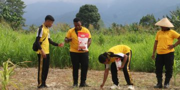 Polres Jayapura Perkuat Ketahanan Pangan, Tanam Jagung di Doyo Lama