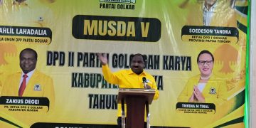 Musda V Golkar Mimika: Willem Wandik Tegaskan Mimika Tetap Basis Golkar, Target Pertahankan Kemenangan