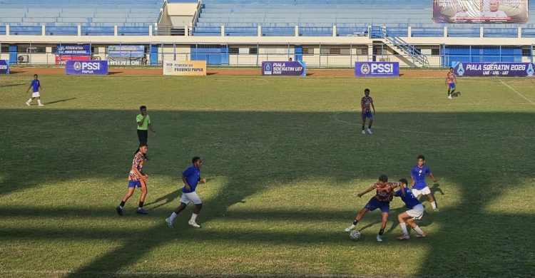 Piala Soeratin Papua 2026 di Stadion Barnabas Youwe. (Foto: Cornelia Mudumi)