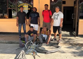 Curi Kabel Tembaga Stadion Lukas Enembe, Dua Terduga Pelaku Diamankan Polisi