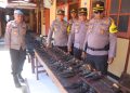 Kapolres Supiori Pimpin Rekonsiliasi Inventaris Senjata Api di Mako Polres Supiori