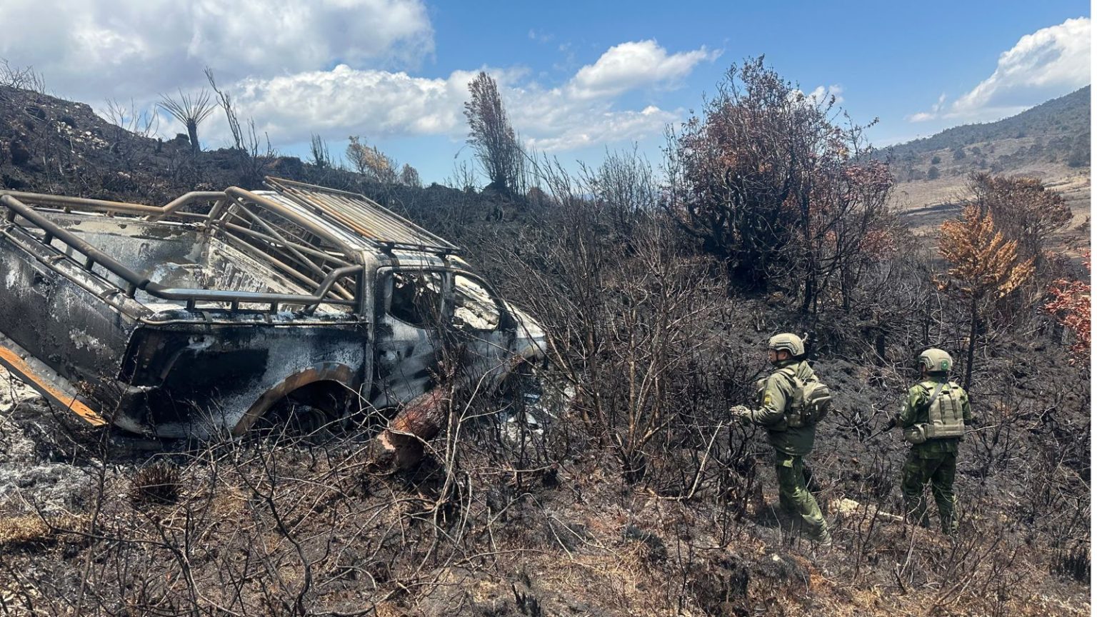 Pengemudi Lajuruan Ditemukan Tewas Usai Kendaraan Terbakar di Jalur Wamena-Mbua. (Foto: Istimewa)