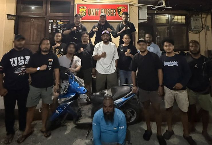 Tim Opsnal Sat Reskrim Polres Jayapura mengamankan seorang pria berinisial MW (41). (Foto: Istimewa)