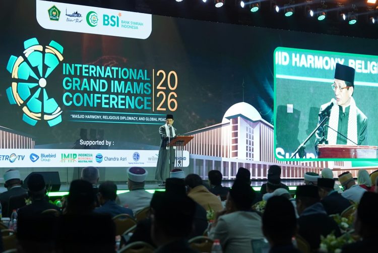 Menag saat membuka International Grand Imam Conference (IGIC) 2026 di Jakarta. (Foto: Istimewa)