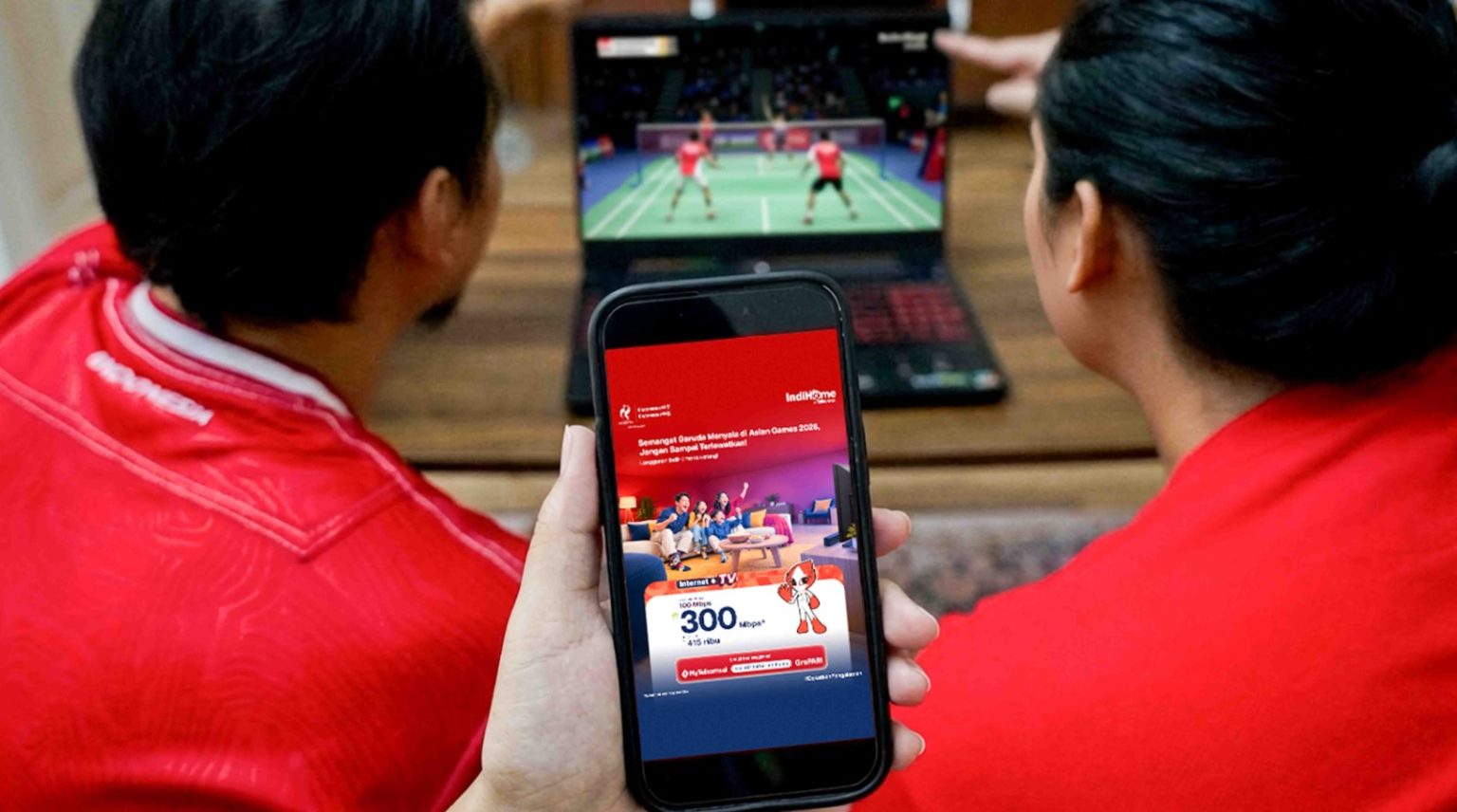 MAXStream TV Hadirkan Asian Games 2026_1-6: Melalui IPTV IndiHome, MAXStream TV menghadirkan kemudahan bagi keluarga Indonesia. (Foto: Istimewa)
