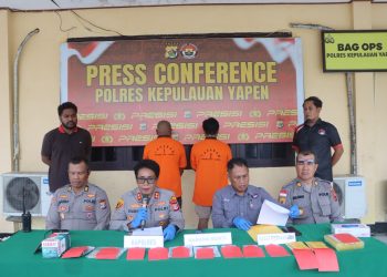 Polisi Ungkap Peredaran Diduga Sabu di Yapen, Dua Orang Ditangkap