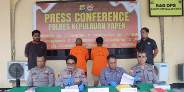 Polisi Ungkap Peredaran Diduga Sabu di Yapen, Dua Orang Ditangkap