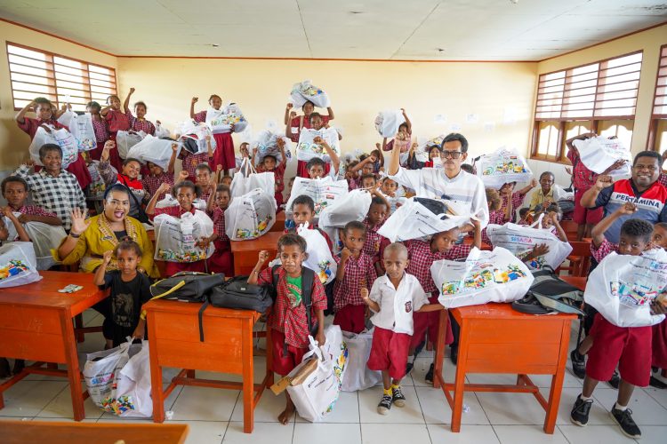 Pertamina Patra Niaga Hadirkan Senyum Anak Papua Lewat Program SESAMA. (Foto: Istimewa)