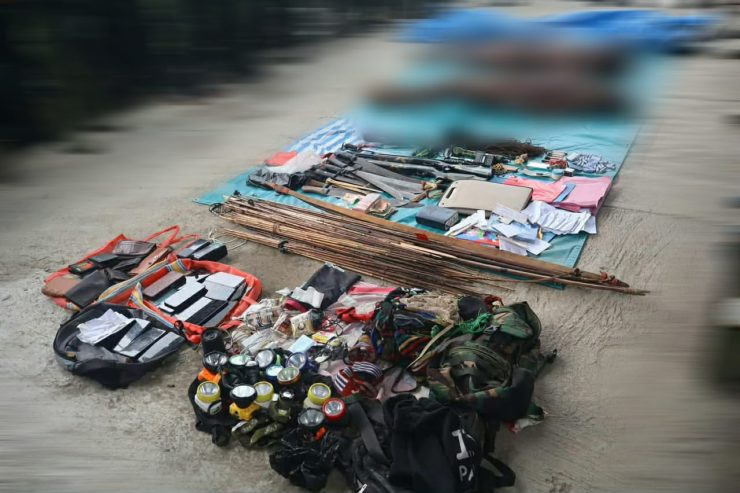 Kontak tembak di Nduga, Koops TNI Habema sita barang bukti milik OPM Kodap III. (Foto: Istimewa)