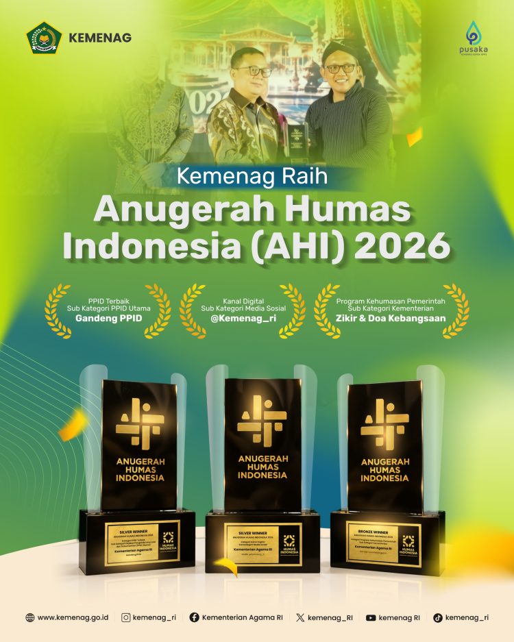 Tiga penghargaan dalam The 8th Anugerah Humas Indonesia (AHI) 2026. (Foto: Istimewa)