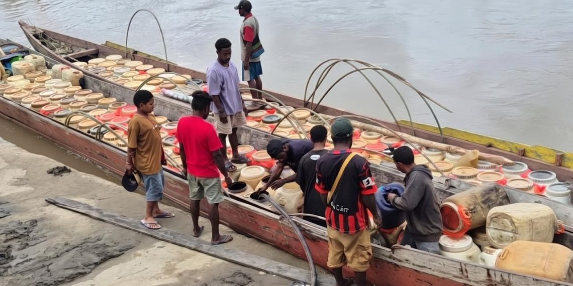 Pertamina Jaga Pasokan Energi Yahukimo di Tengah Kendala Pendangkalan Sungai. (Foto: Istimewa)