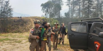 Satgas Damai Cartenz Berhasil Tangkap Pelaku Pembakaran Camp PT. Unggul Tahun 2021 di Puncak