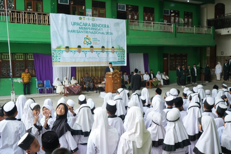 Upacara peringatan Hari Santri Nasional (HSN) Tahun 2026 yang digelar oleh Kantor Wilayah (Kanwil) Kementerian Agama (Kemenag) Provinsi Papua. (Foto: Istimewa)