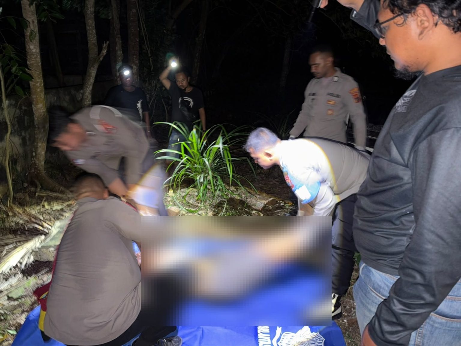 Polres Jayapura Tangani Kecelakaan Tunggal yang Menewaskan Satu Orang di Sentani Timur. (Foto: Istimewa)