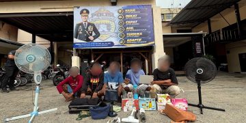 Resmob Numbay Ungkap Pencurian di Dok IX, Lima Terduga Pelaku Diamankan