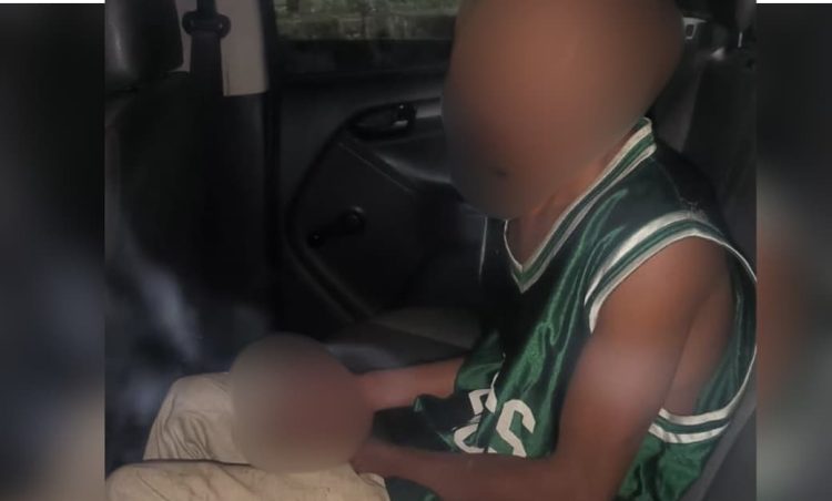Seorang pria berinisial AT (20) saat ditangkap. (Foto: Istimewa)