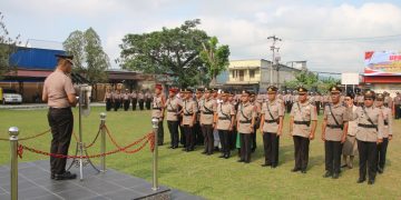 HUT ke-23 Polres Jayapura, Kapolres Lantik Pejabat Baru dan Tekankan Profesionalisme
