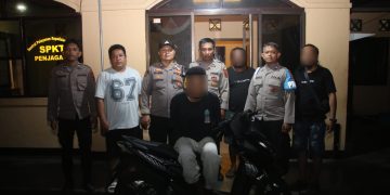 Tim Khaley Polsek Sentani Timur Amankan Terduga Pelaku Pencurian Sepeda Motor dalam Waktu Tiga Jam